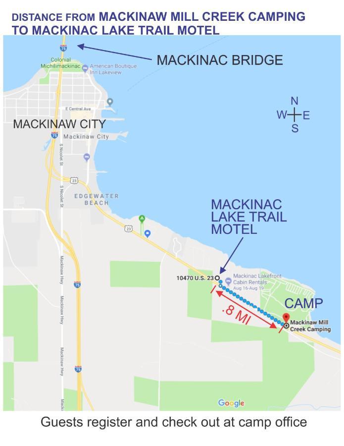 Mackinac Lake Trail Motel Mackinaw City Oda fotoğraf